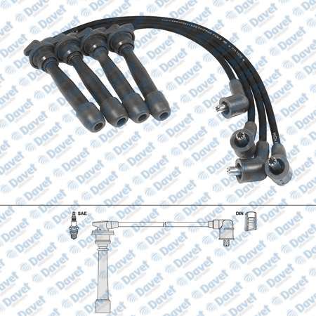 SWAPP 50261 Buji Kablosu  Kia Cerato 1.6 16v 04> - Accent 00>06 - Era 1.4 - Getz 02> 1.3 1.4 G4ed